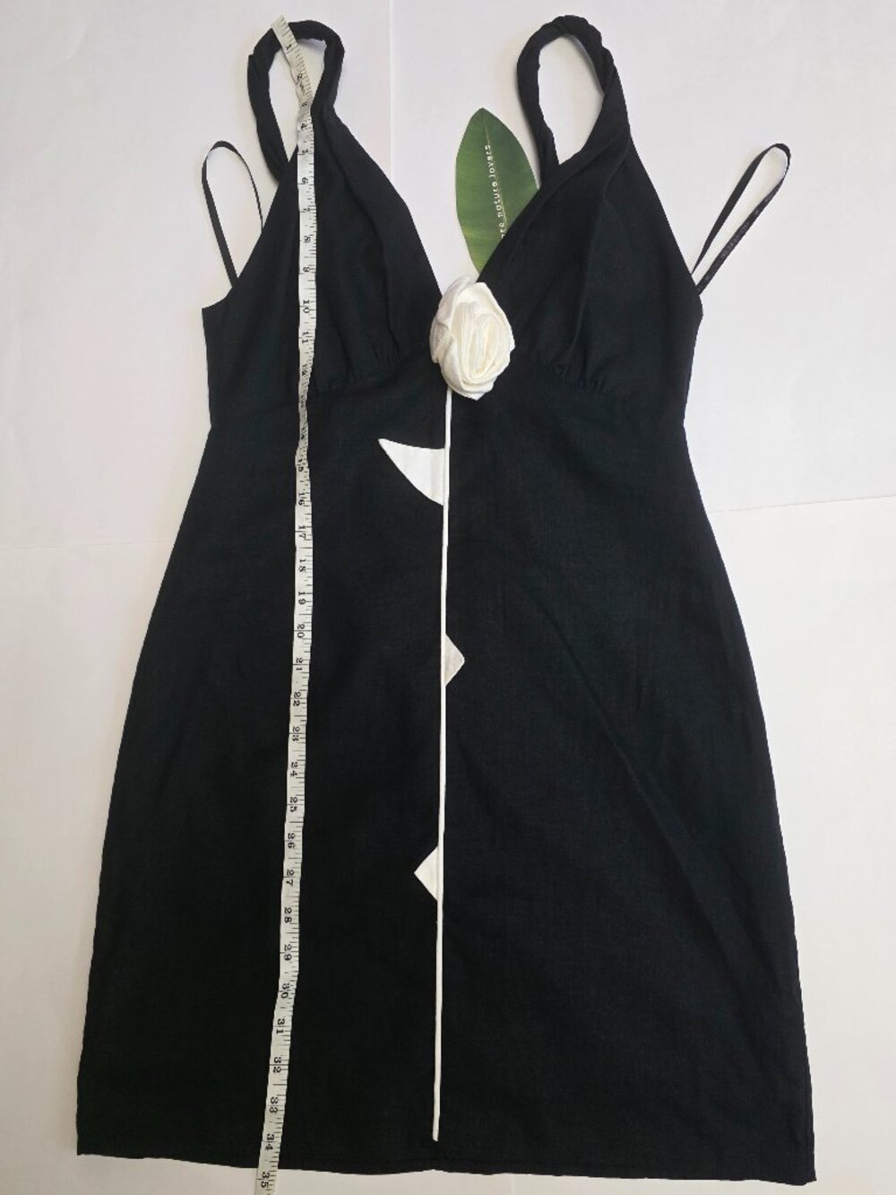 FARM Rio Rose Pipe Detail Sleeveless Linen Blend Sheath Minidress - Picture 15 of 15